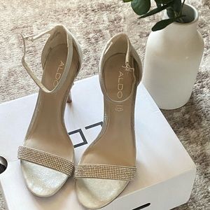 Aldo Laniel Rhinestone Bridal Heels